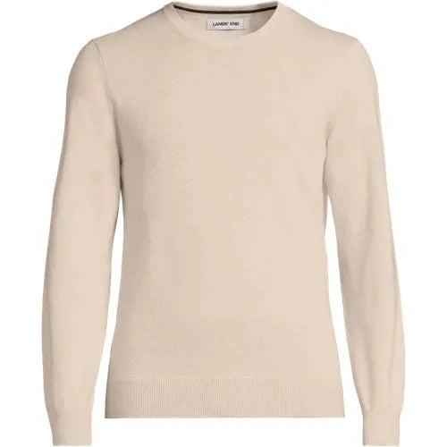 Men's Fine Gauge Cotton Crew Neck Sweater