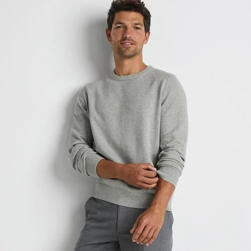 Men's Fine Gauge Cotton Crew Neck Sweater