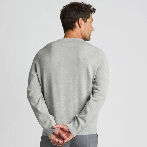 Men's Fine Gauge Cotton Crew Neck Sweater
