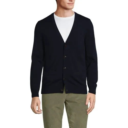 Men's Fine Gauge Cotton Cardigan