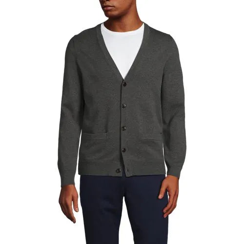 Men's Fine Gauge Cotton Cardigan