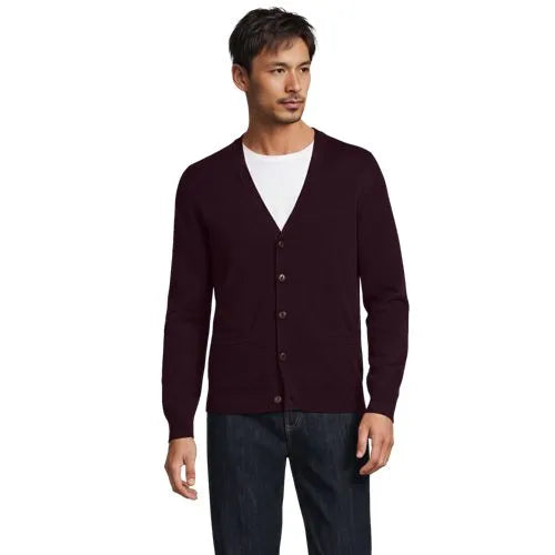 Men's Fine Gauge Cotton Cardigan