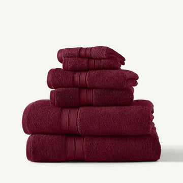 Blue Loom Liam Bleach Friendly Cotton 6 Piece Bath Towel Set