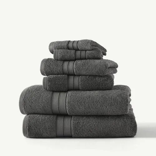 Blue Loom Liam Bleach Friendly Cotton 6 Piece Bath Towel Set
