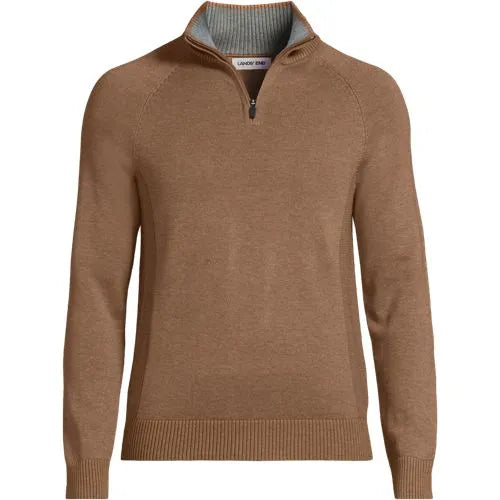 School Uniform Unisex Cotton Modal Quarter Zip Sweater