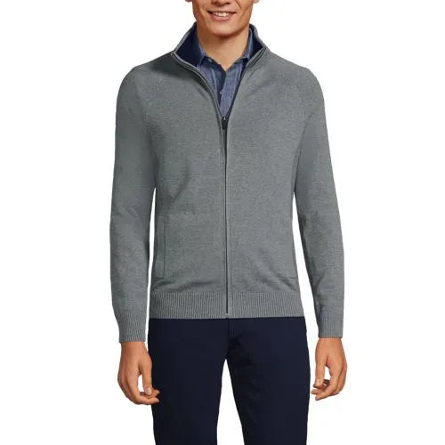 Unisex Cotton Modal Full Zip Sweater Jacket