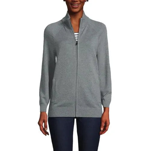 Unisex Cotton Modal Full Zip Sweater Jacket