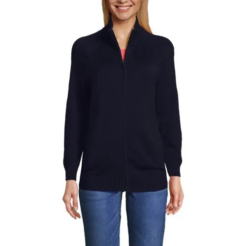 Unisex Cotton Modal Full Zip Sweater Jacket