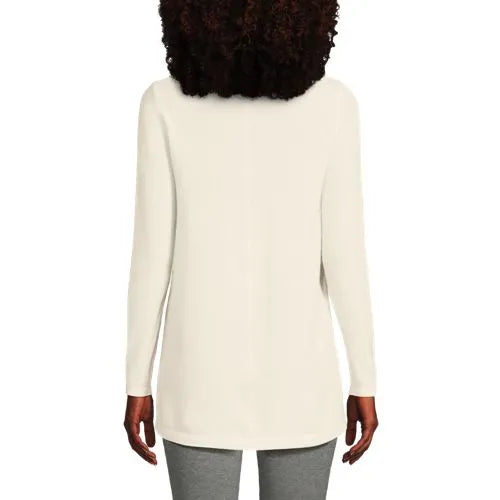 Women's Cashmere Mock Neck Swing Tunic Sweater