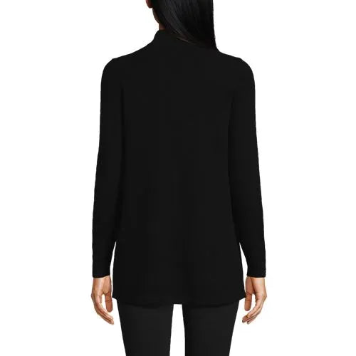 Women's Cashmere Mock Neck Swing Tunic Sweater