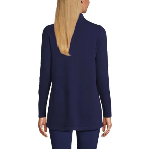 Women's Cashmere Mock Neck Swing Tunic Sweater