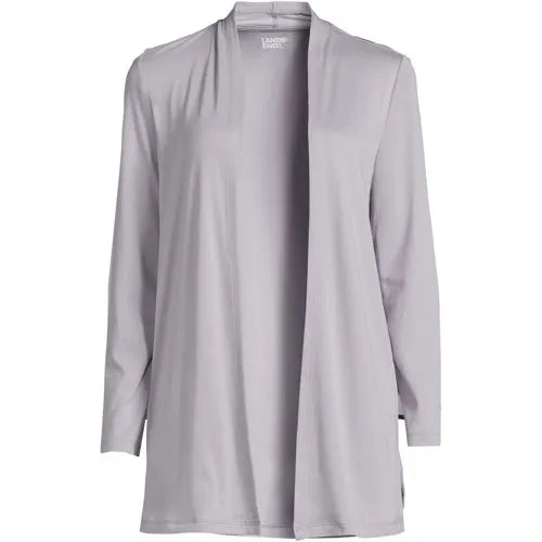 School Uniform Women's Long Sleeve Supima Micro Modal Open Cardigan Tunic