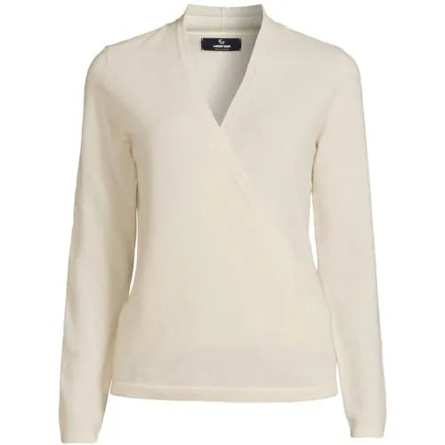 Women's Cashmere Long Sleeve Wrap Sweater