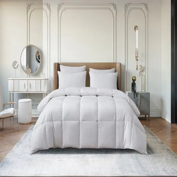 Martha Stewart All Season Cotton Blend Goose Down Fiber Comforter