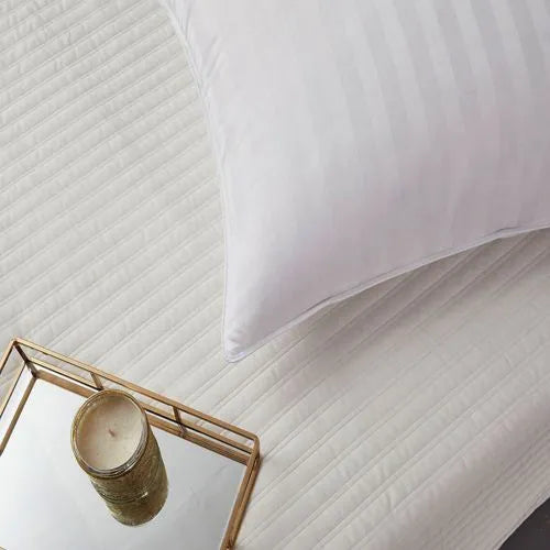 Blue Ridge Home Fashions Supreme 350 Thread Count Damask Stripe Cotton Down Pillow