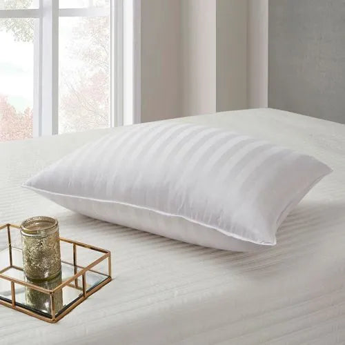 Blue Ridge Home Fashions Supreme 350 Thread Count Damask Stripe Cotton Down Pillow