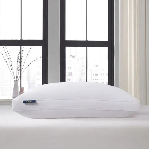Serta Medium Firm Cotton Blend European Down Pillow