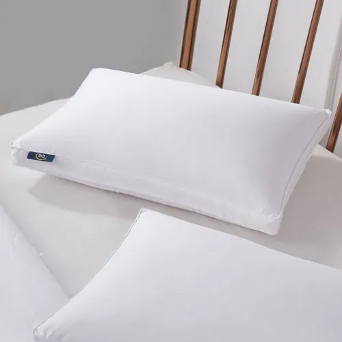 Serta Medium Firm Cotton Blend European Down Pillow