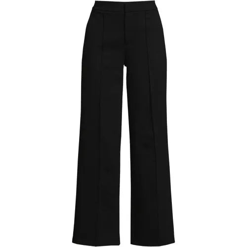 Women's Ponte Pintuck Wide Leg Pants