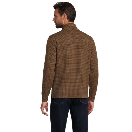 Men's Bedford Rib Casual Quarter Zip Pullover Sweater