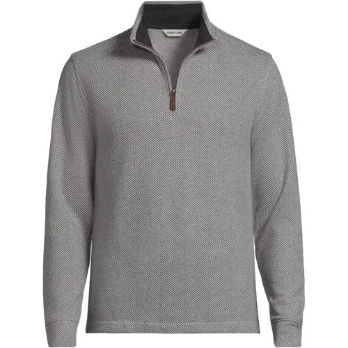 Men's Bedford Rib Casual Quarter Zip Pullover Sweater