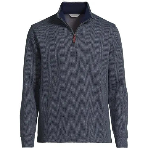 Men's Bedford Rib Casual Quarter Zip Pullover Sweater