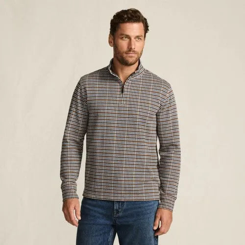 Men's Bedford Rib Casual Quarter Zip Pullover Sweater