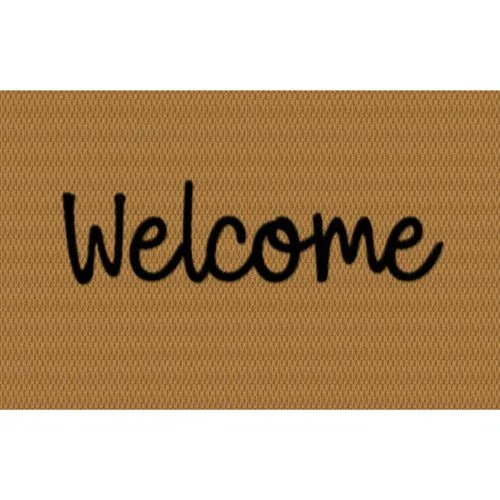 Matterly Neighburly Doormat Script Welcome