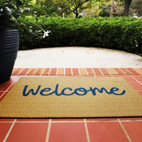 Matterly Neighburly Doormat Script Welcome
