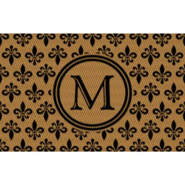 Matterly Neighburly Monogrammed Doormat Fleur Field