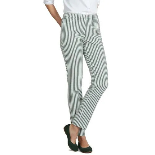 Women's Mid Rise Classic Straight Leg Chino Ankle Pants