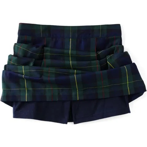 Girls Plaid Skort Top of Knee