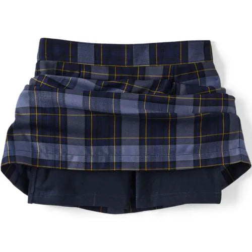 Girls Plaid Skort Top of Knee