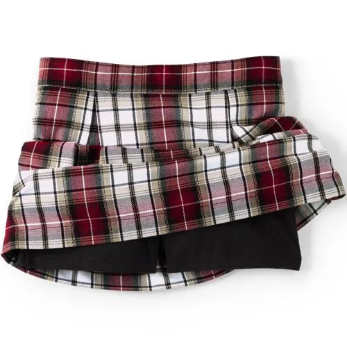 Girls Plaid Skort Top of Knee