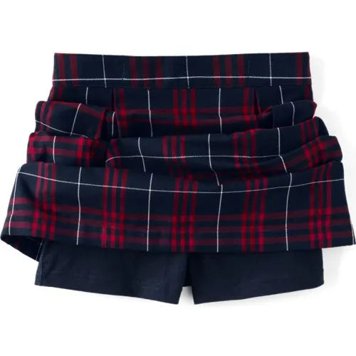 Girls Plaid Skort Top of Knee