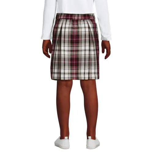 Girls Plaid Skort Top of Knee