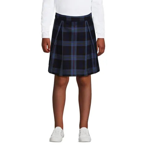 Girls Plaid Skort Top of Knee