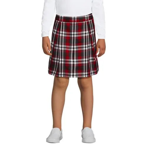 Girls Plaid Skort Top of Knee