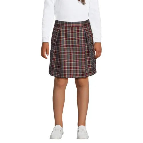 Girls Plaid Skort Top of Knee
