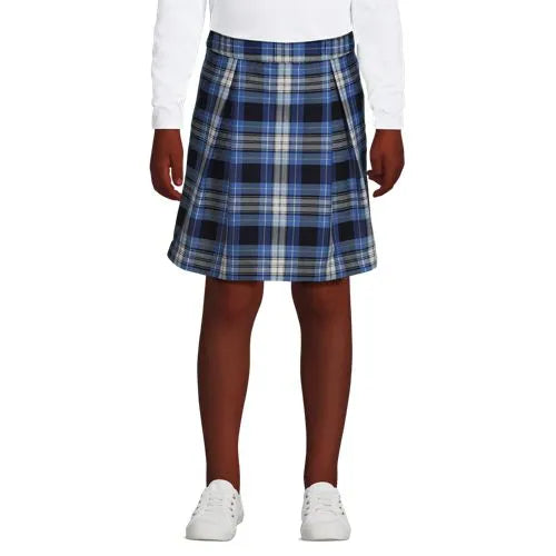 Girls Plaid Skort Top of Knee