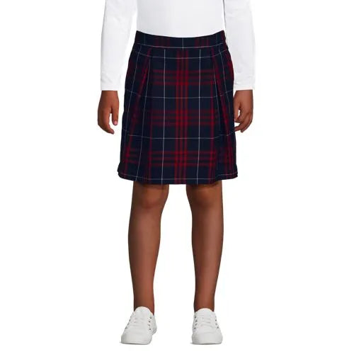 Girls Plaid Skort Top of Knee