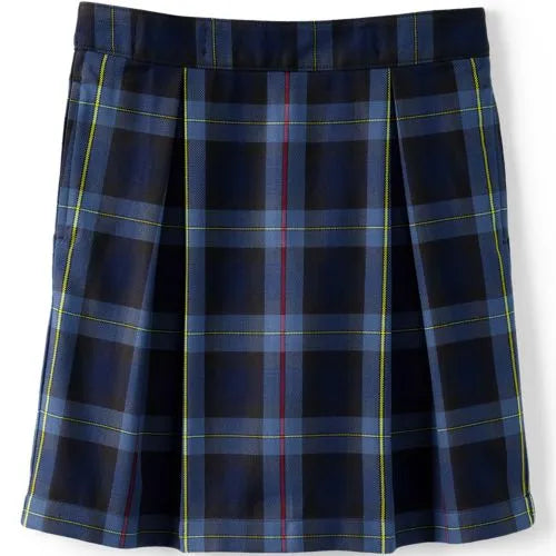Girls Plaid Skort Top of Knee