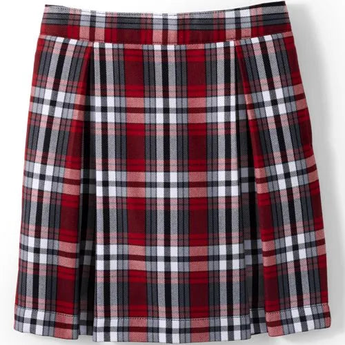Girls Plaid Skort Top of Knee
