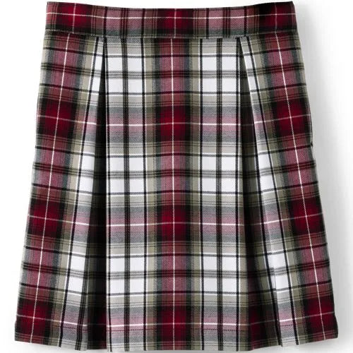 Girls Plaid Skort Top of Knee