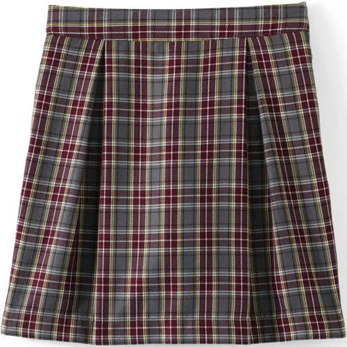 Girls Plaid Skort Top of Knee