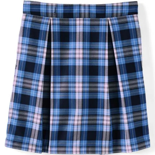 Girls Plaid Skort Top of Knee