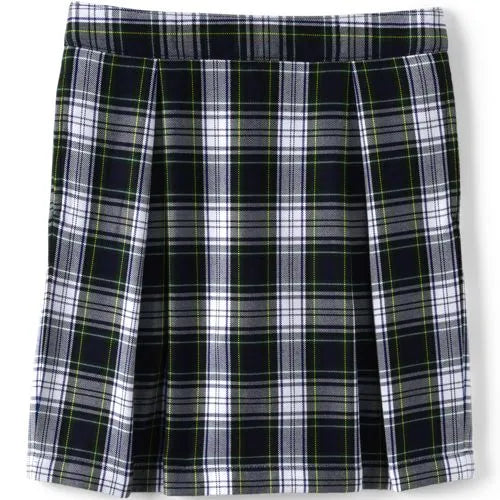 Girls Plaid Skort Top of Knee