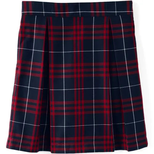 Girls Plaid Skort Top of Knee
