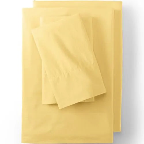 Essential Garment Washed Cotton Percale Bed Sheet Set