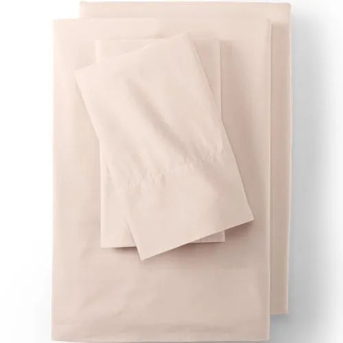 Essential Garment Washed Cotton Percale Bed Sheet Set